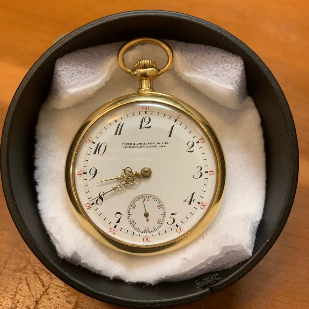 1909 Patek Philippe 18k Solid Gold Pocket Watch